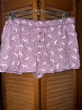 PINK sleep shorts.